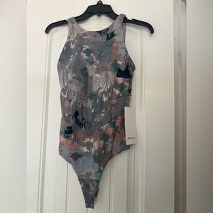 lululemon athletica Gray and Blue Bodysuit One Piece